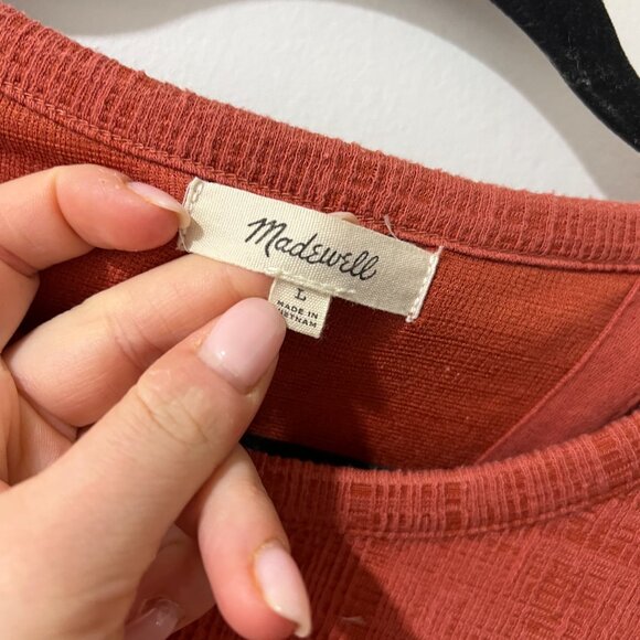 📌 Madewell Verse Tie-Back Top in Rosewood Pink 🌸 - Picture 3 of 10